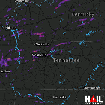 Hail Map Lebanon, TN 10-23-2020