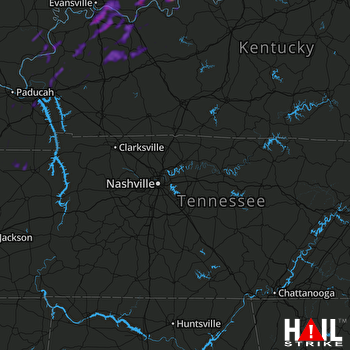 Hail Map Owensboro, KY 10-25-2021