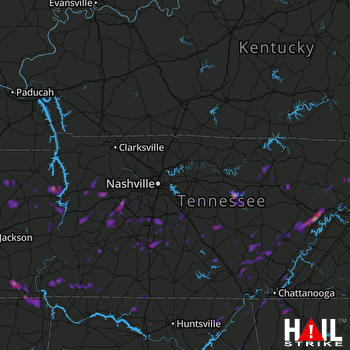 Hail Map Smithville, TN 04-17-2017