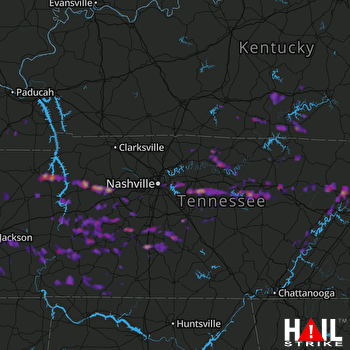 Hail Map Dickson, TN 05-30-2017