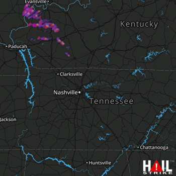 Hail Map Greenville, KY 08-19-2017
