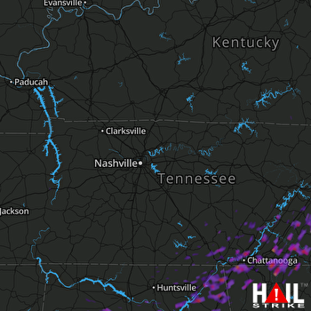 Hail Map Chattanooga, TN 09-05-2017