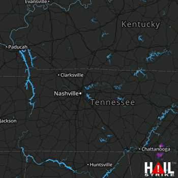 Hail Map Cohutta, GA 11-07-2017