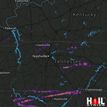 Hail Map Athens, AL 03-19-2018