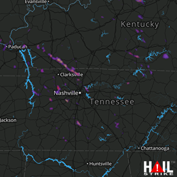 Hail Map Hopkinsville, KY 05-06-2018