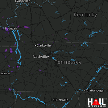 Hail Map Paris, TN 05-19-2018