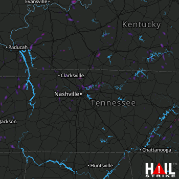 Hail Map Jackson, TN 05-22-2018