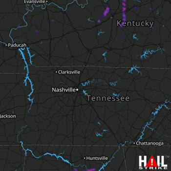 Hail Map Bardstown, KY 06-02-2018