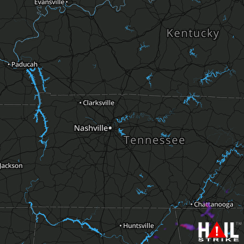Hail Map Ooltewah, TN 06-03-2018