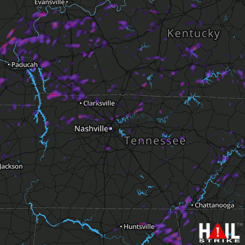 Hail Map Franklin, TN 06-26-2018