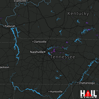 Hail Map La Vergne, TN 06-27-2018