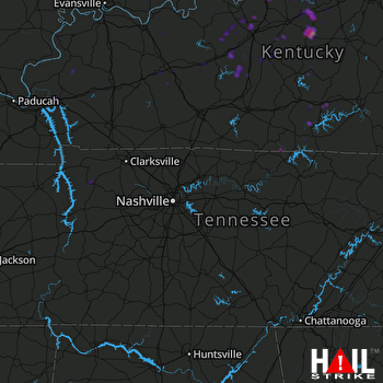 Hail Map Taylorsville, KY 07-31-2018
