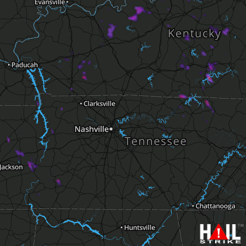Hail Map Mount Washington, KY 08-11-2018