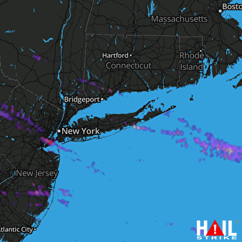 Hail Map Elizabeth, NJ 05-29-2019