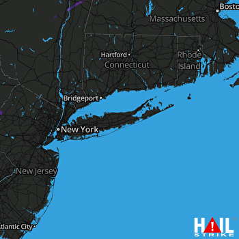 Hail Map Rensselaer, NY 06-19-2017