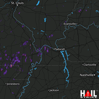 Hail Map Cape Girardeau, MO 05-02-2019