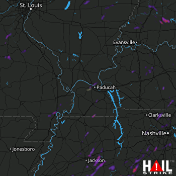 Hail Map Jasper, IN 06-18-2019