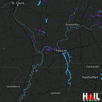 Hail Map Carbondale, IL 07-22-2019