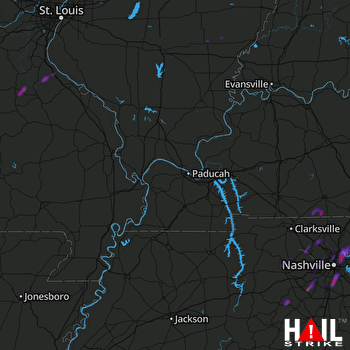 Hail Map Hendersonville, TN 09-10-2019