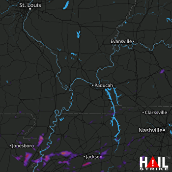 Hail Map Blytheville, AR 10-07-2019