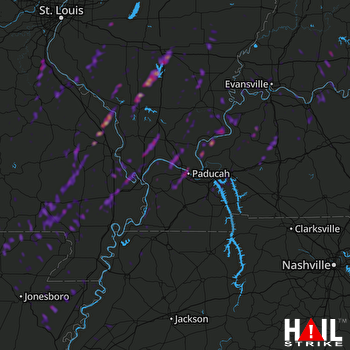 Hail Map Poplar Bluff, MO 10-21-2019
