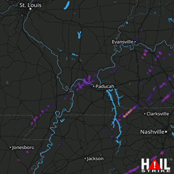 Hail Map Spring Hill, TN 03-29-2020