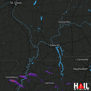 Hail Map Dyersburg, TN 05-09-2021