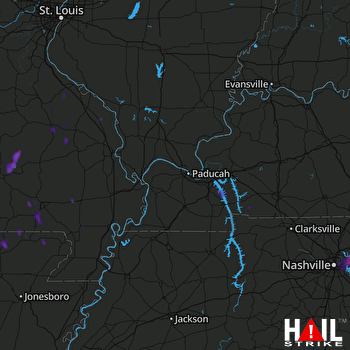 Hail Map Hendersonville, TN 07-26-2021