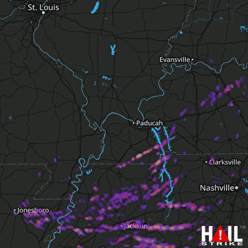 Hail Map Jackson, TN 03-27-2017