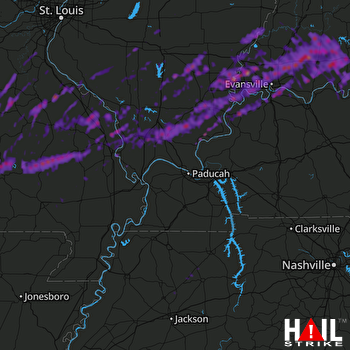 Hail Map Cape Girardeau, MO 04-29-2017