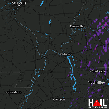 Hail Map Owensboro, KY 05-20-2017