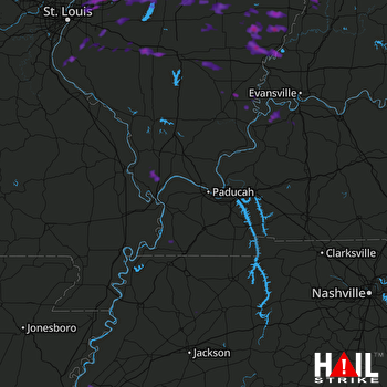 Hail Map Edwardsville, IL 08-21-2017