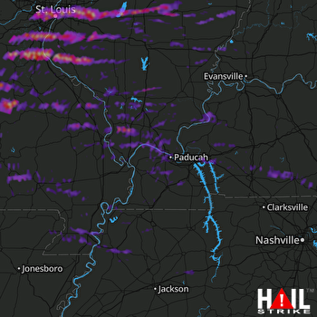 Hail Map Granite City, IL 11-06-2017