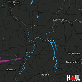Hail Map Pocahontas, AR 03-26-2018