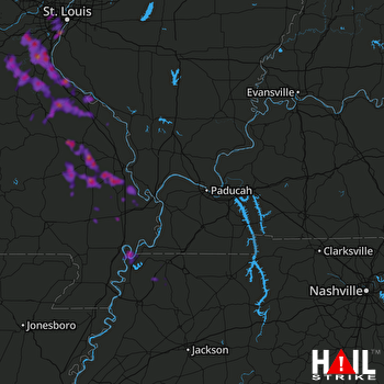 Hail Map Festus, MO 06-15-2018