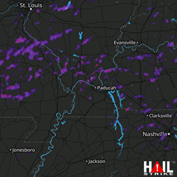 Hail Map Franklin, TN 06-26-2018