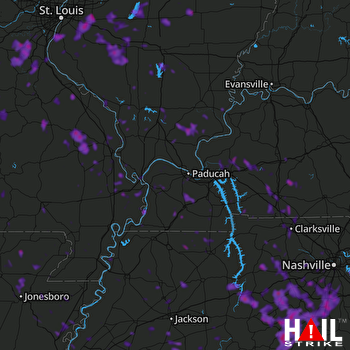 Hail Map Franklin, TN 06-28-2018