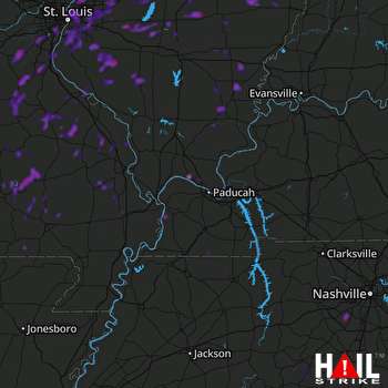 Hail Map Granite City, IL 07-14-2018