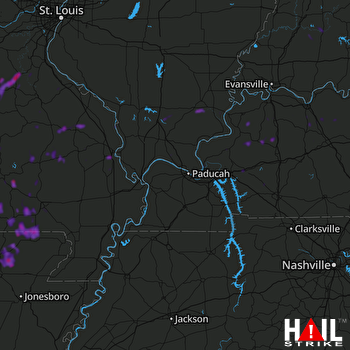 Hail Map Cape Girardeau, MO 08-07-2018