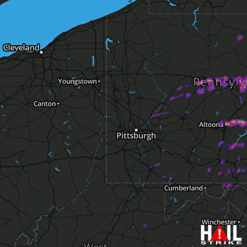 Hail Map Altoona, PA 05-30-2017