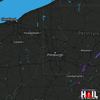 Hail Map Keyser, WV 07-18-2017