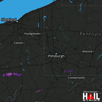 Hail Map Crooksville, OH 04-04-2018