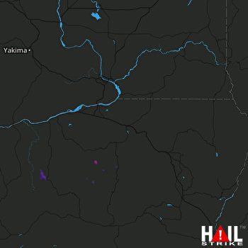 Hail Map Madras, OR 08-12-2017