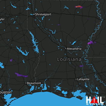 Hail Map Bastrop, LA 11-27-2020