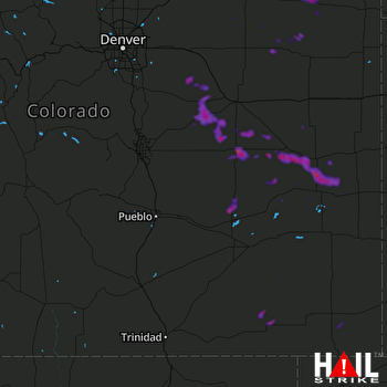 Hail Map Otis, CO 08-17-2019