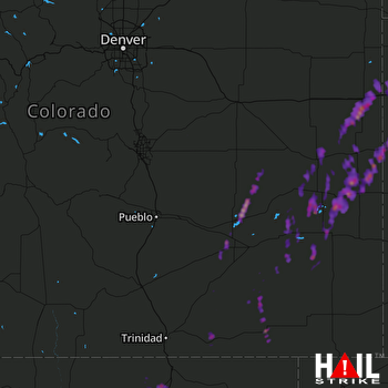 Hail Map Lamar, CO 05-10-2017