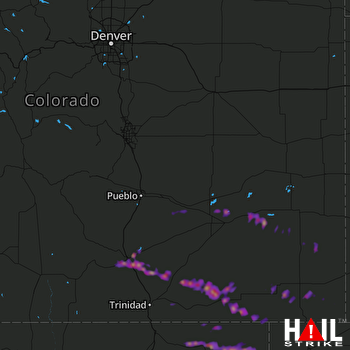 Hail Map Rocky Ford, CO 05-27-2017