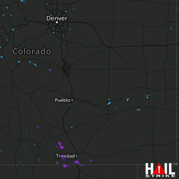Hail Map Weston, CO 06-09-2017