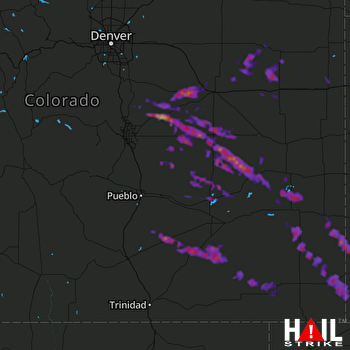 Hail Map Peyton, CO 06-30-2017