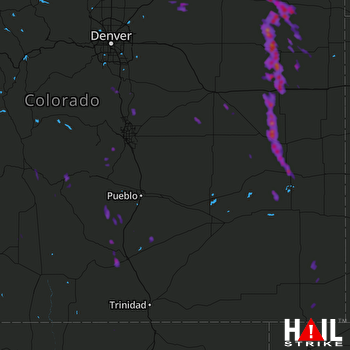 Hail Map Yuma, CO 08-02-2017